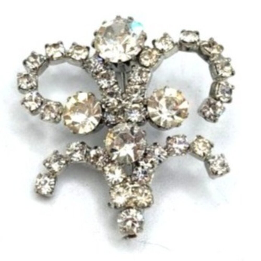 1950's Vintage Rhinestone Brooch Edwardian Style